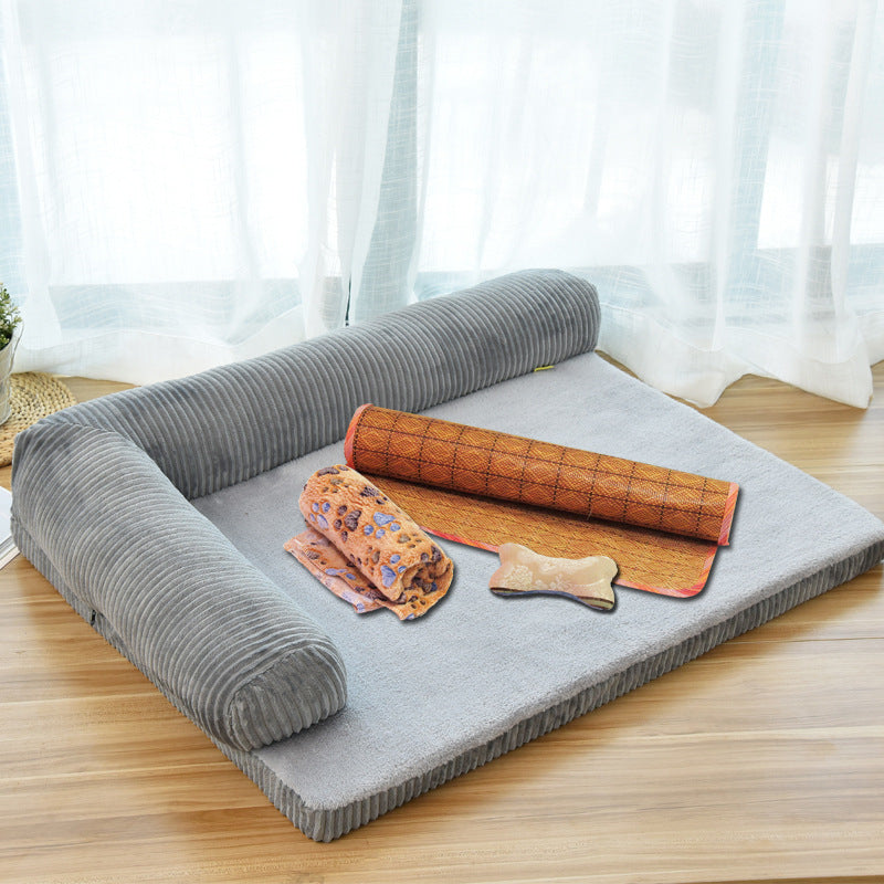 PawWell Corduroy Pet Sofa Bed.
