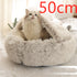 PawWell 2-in-1 Plush Pet Bed & Cozy Cave