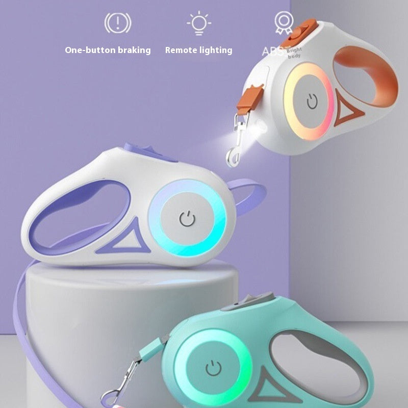 LED safety leash - comfortable grip handle detail