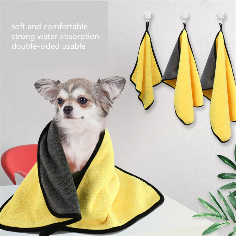 Quick-dry pet towel - super absorbent microfiber