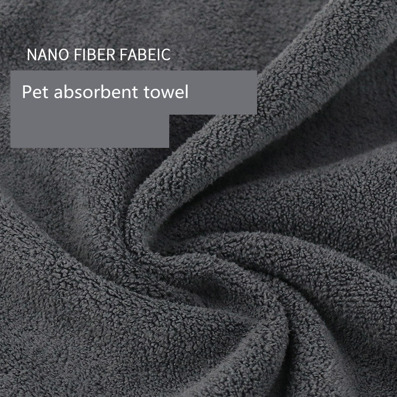 Pet drying towel - hand pocket design