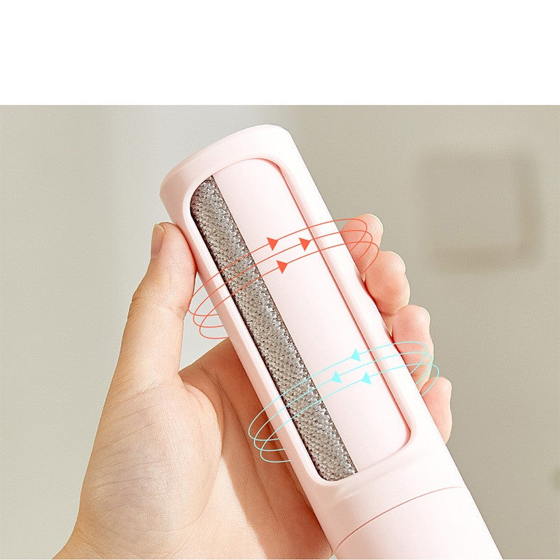Self-cleaning pet hair remover - one-click empty chamber