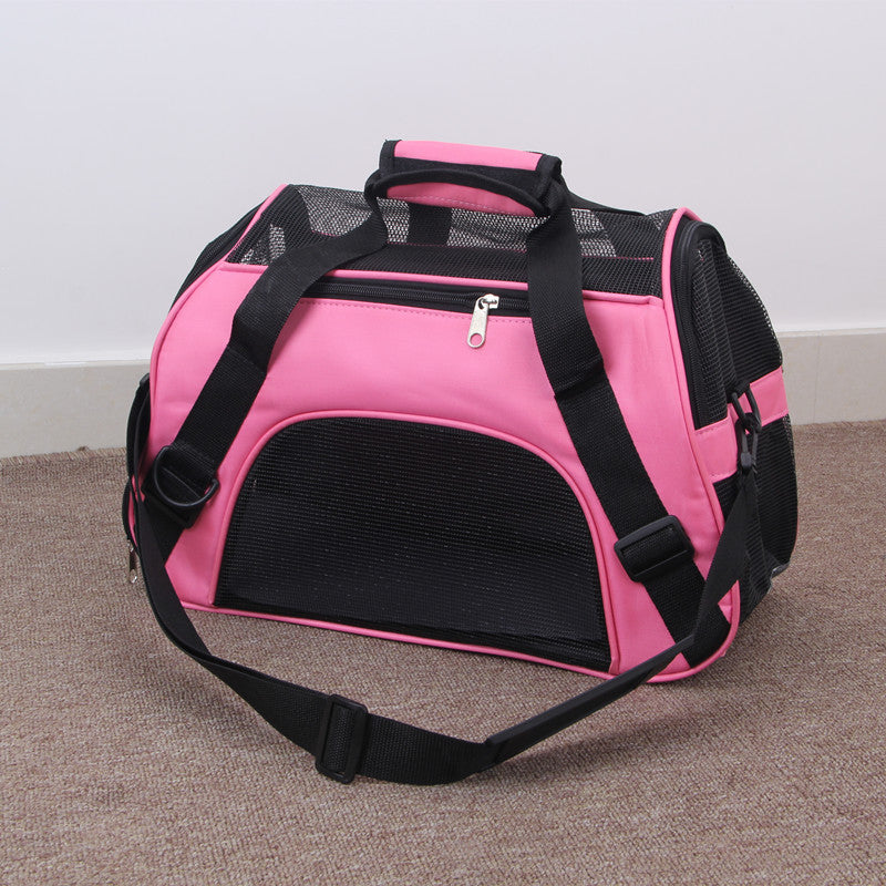 PawWell portable mesh pet carrier breathable travel bag, main photo