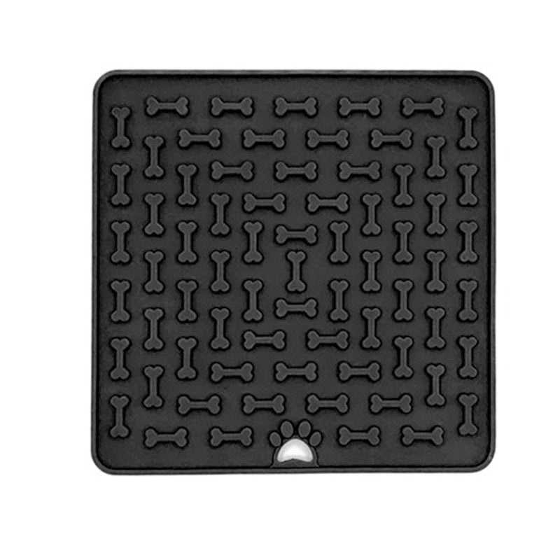 Silicone dog lick mat - textured enrichment surface