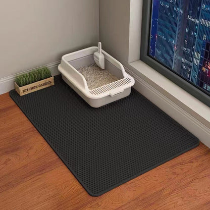 PawWell double-layer cat litter trapping mat, main photo