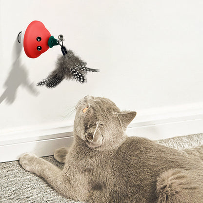 PawWell Suction-Cup Retractable Cat Teaser