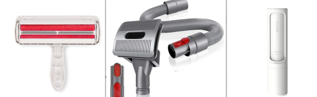 Reusable pet hair remover - before and after result