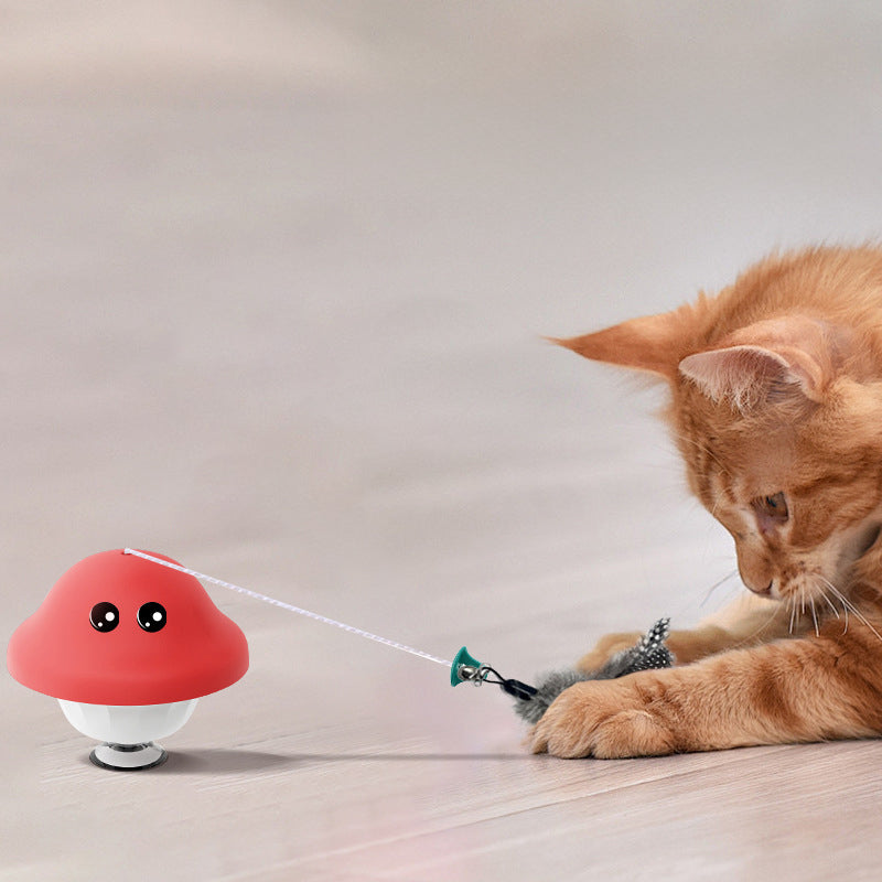 PawWell Suction-Cup Retractable Cat Teaser