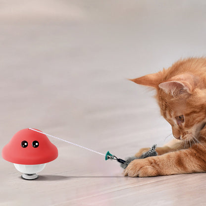 PawWell Suction-Cup Retractable Cat Teaser