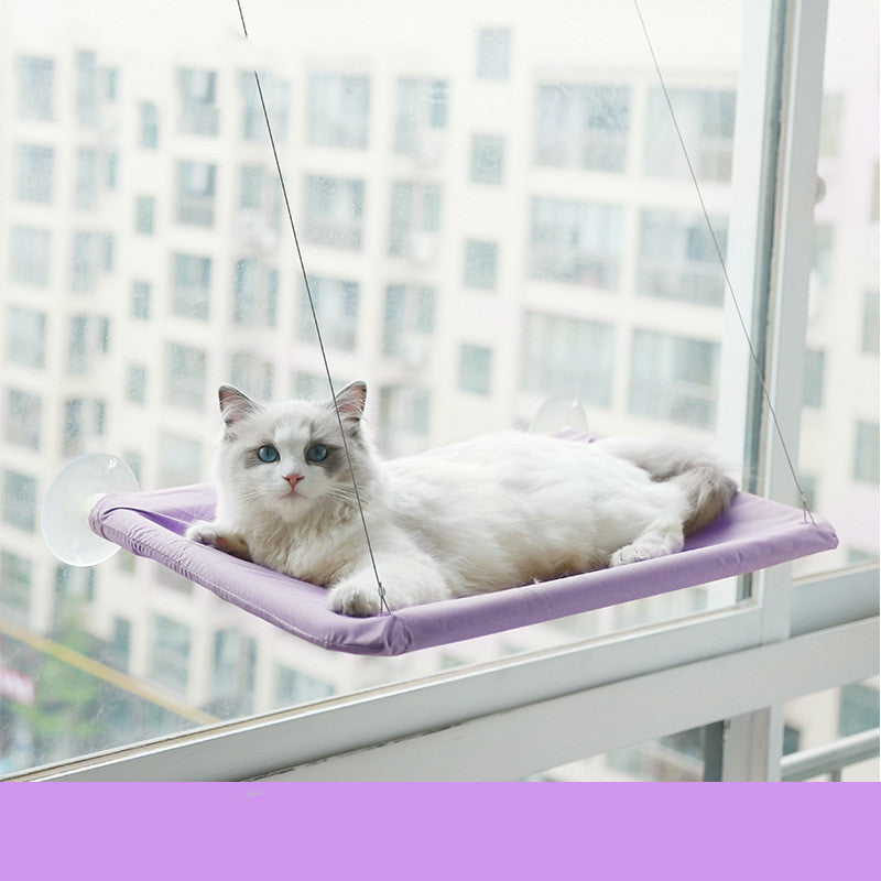 PawWell window cat hammock with suction cups, main photo