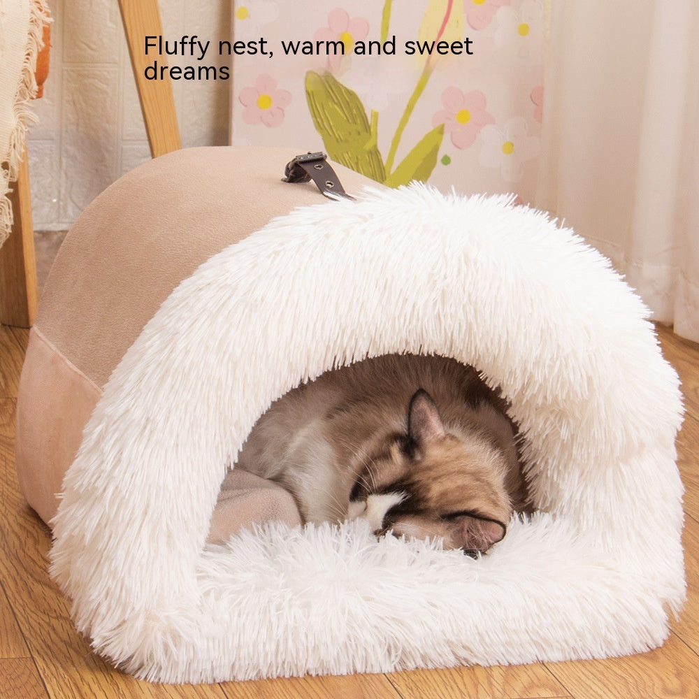 PawWell portable cozy pet nest for cats and small dogs