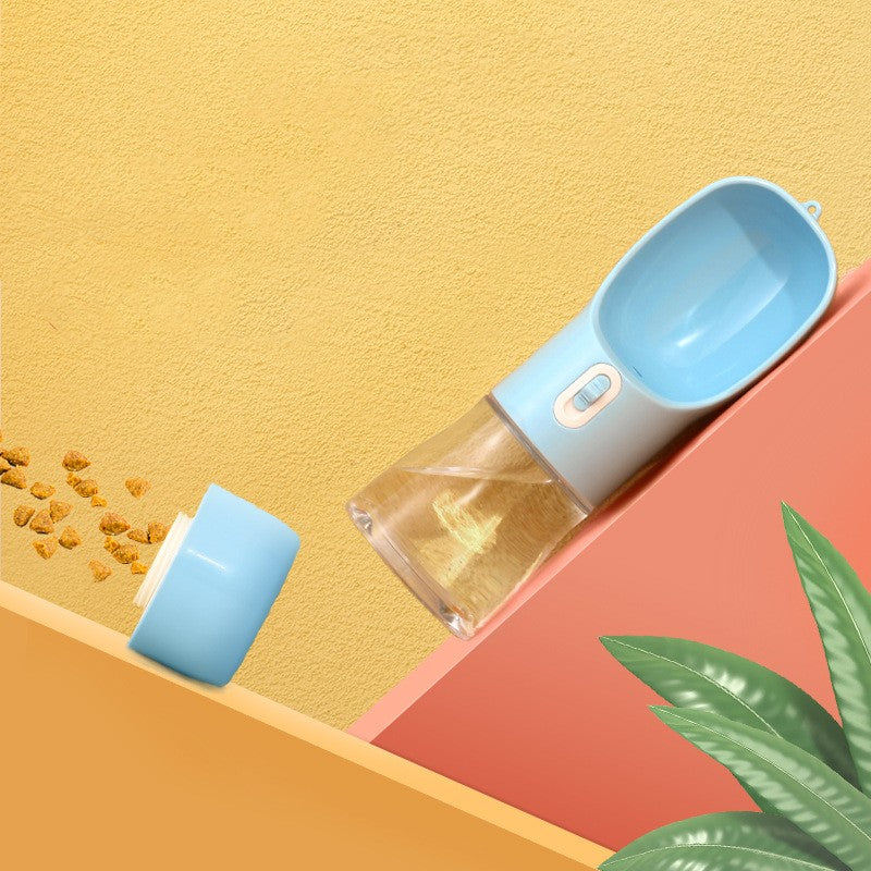 Leak-proof dog water bottle - travel dispenser view