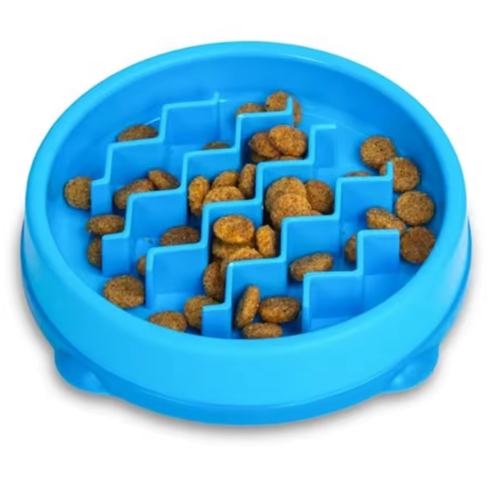 Slow feeder dog bowl - anti-choke maze bowl for healthy eating, main product photo