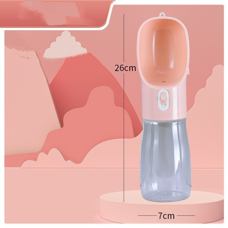 Portable pet travel water bottle - product photo