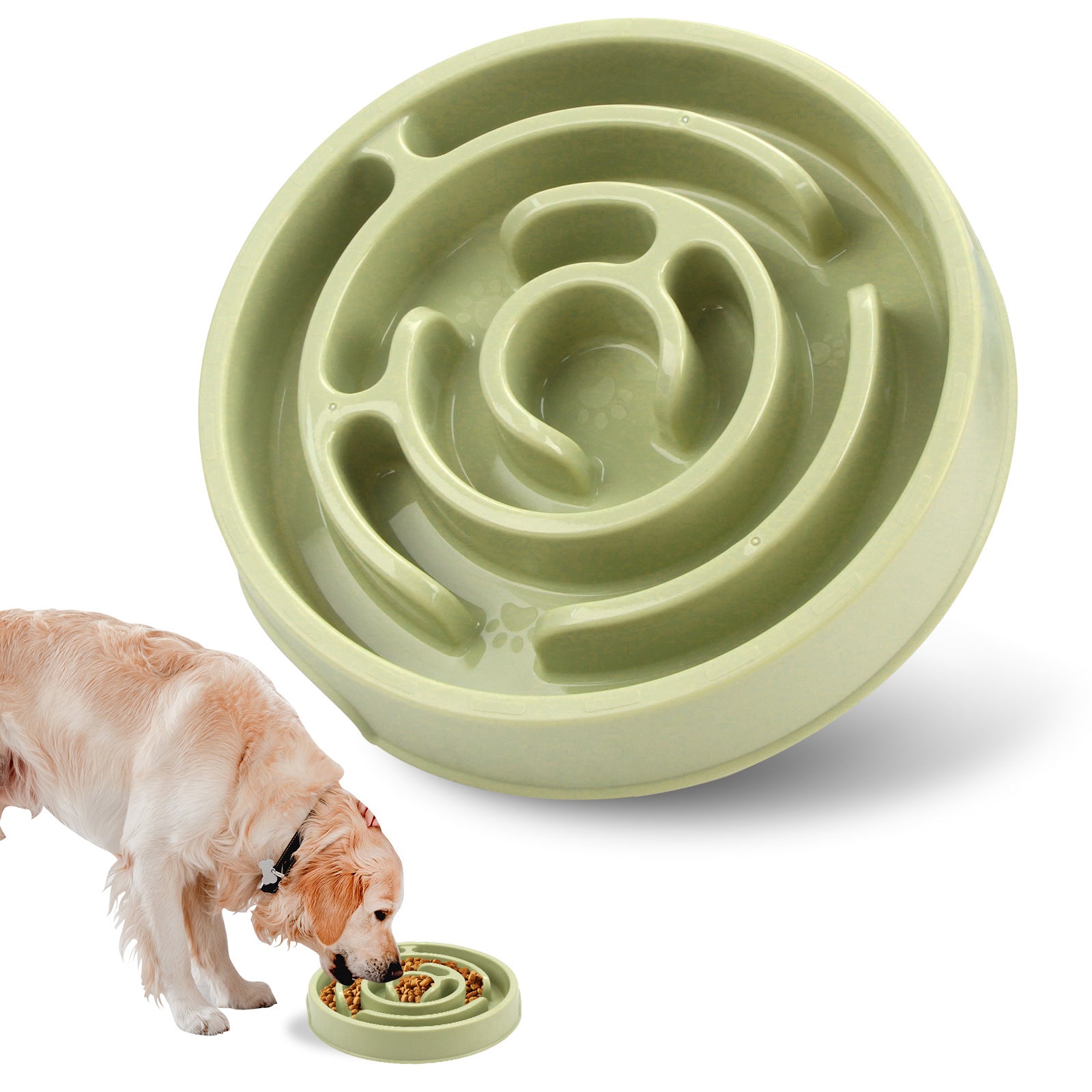 Slow feeder dog bowl - easy to clean design