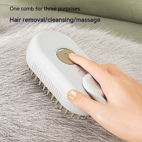 Steam grooming brush - spray mist function detail