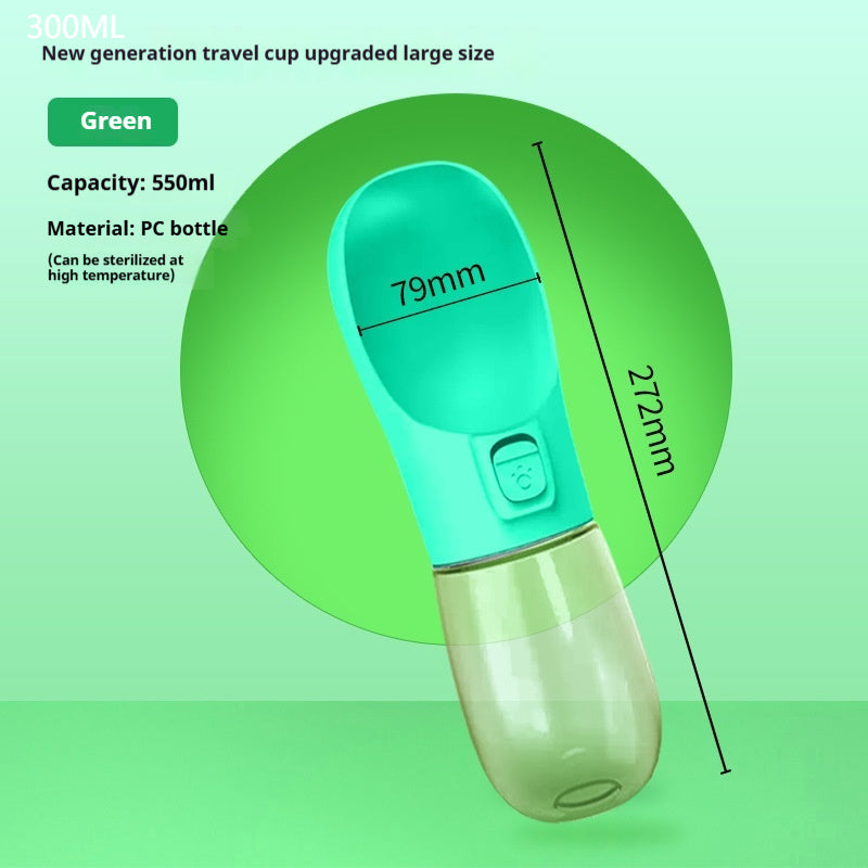 Leak-proof dog travel water bottle - product photo