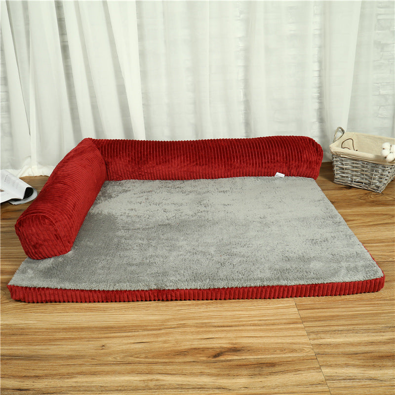 PawWell corduroy pet sofa bed, main photo