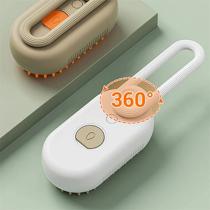 PawWell 3-in-1 Mist Grooming Brush for Cats &amp; Dogs