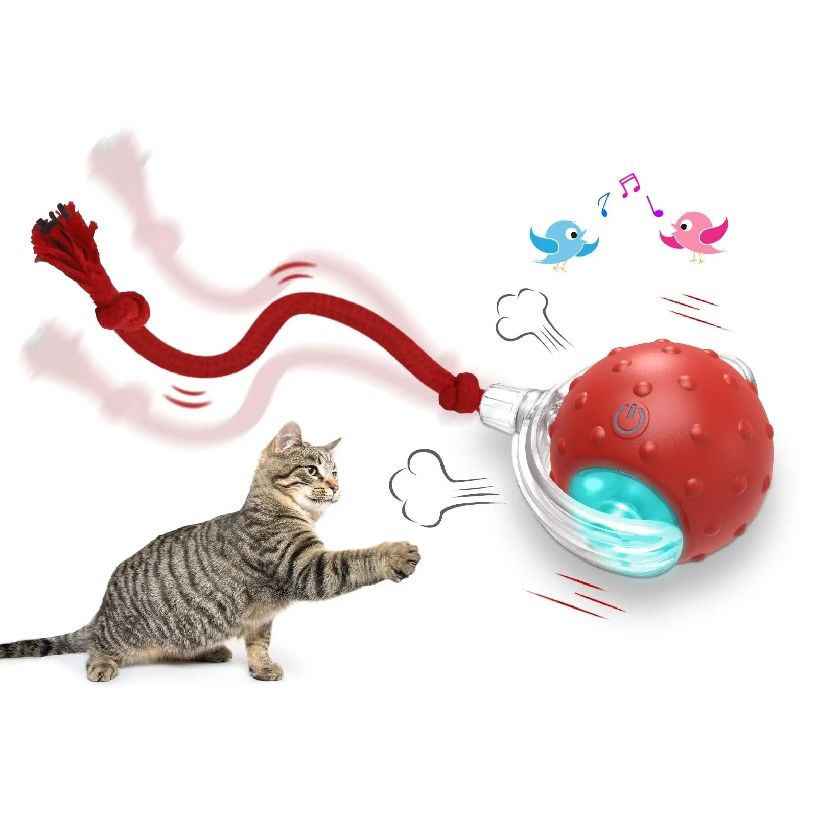 PawWell smart interactive rolling ball for cats, main photo