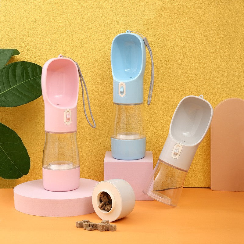 Dog water bottle for travel - capacity view