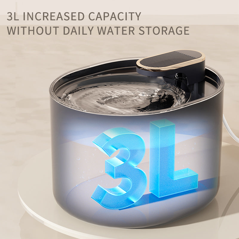 Quiet automatic pet water fountain - low noise operation